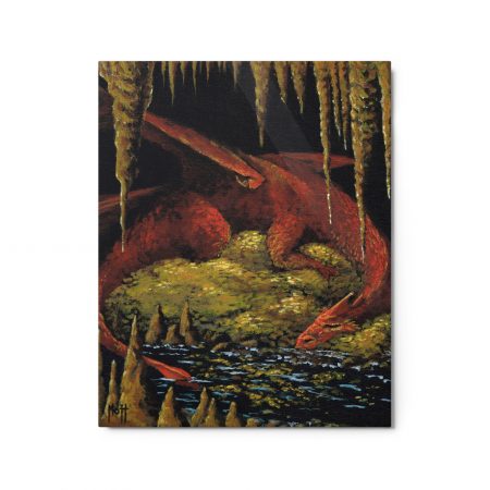 Dragon's Cave and Treasure Hoard | Metal Prints